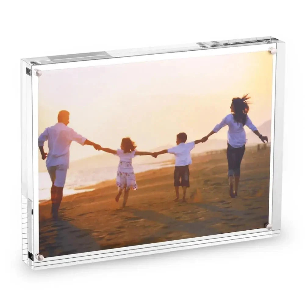 Acrylic Photo Frame Tabletop Desktop Picture Frame Magnetic Acrylic Block Holder Birthday Gift henchdisplay Official Store