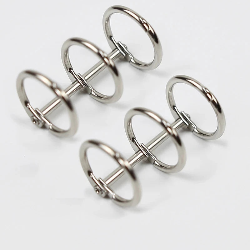 3 Rings Loose Leaf Binder Clips DIY Metal Album Scrapbook Photo Album Clips Binder Rings Desk Calendar Circle Office Supplies Hotluck Stationery Store