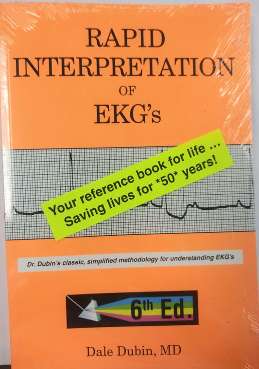 Dale Dubin Rapid Interpretation of EKG's, Sixth Edition 6th Paperback - US Books Kart