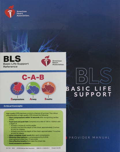 (BLS) -2020 Basic Life Support Provider Manual American Heart Association [Paperback]