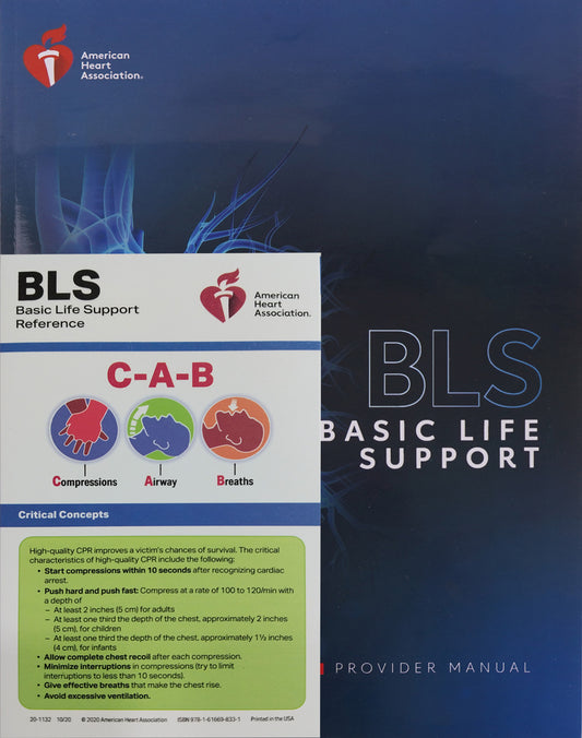 (BLS) -2020 Basic Life Support Provider Manual American Heart Association [Paperback]