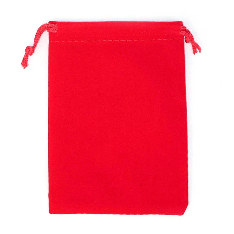 50Pcs/lot 5x7cm 7x9cm 8x10cm 9x12cm Coloful Velvet bag Jewelry Packing Velvet Drawstring Pouches Gift Bags Can customized Dian Mei Jewelry Display And Packaging Store