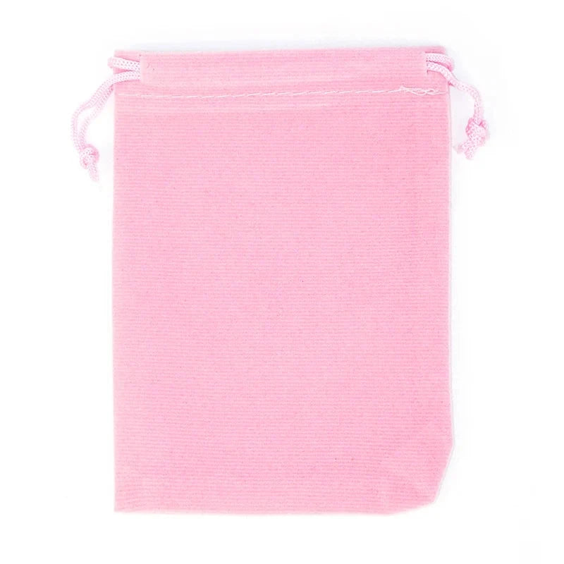 50Pcs/lot 5x7cm 7x9cm 8x10cm 9x12cm Coloful Velvet bag Jewelry Packing Velvet Drawstring Pouches Gift Bags Can customized Dian Mei Jewelry Display And Packaging Store
