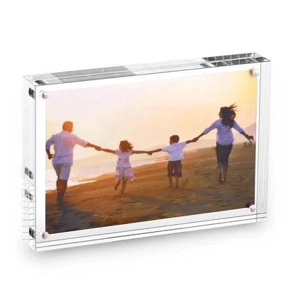 Acrylic Photo Frame  Tabletop Desktop Picture Frame Magnetic Acrylic Block Holder Birthday Gift henchdisplay Official Store