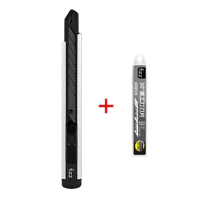 Fizz Aluminum Alloy Utility Knife Gold knife Metal Blade Self-Locking design Sharp Angle With Fracture Knife Cutter Home Office PinZan Franchise 2 Store