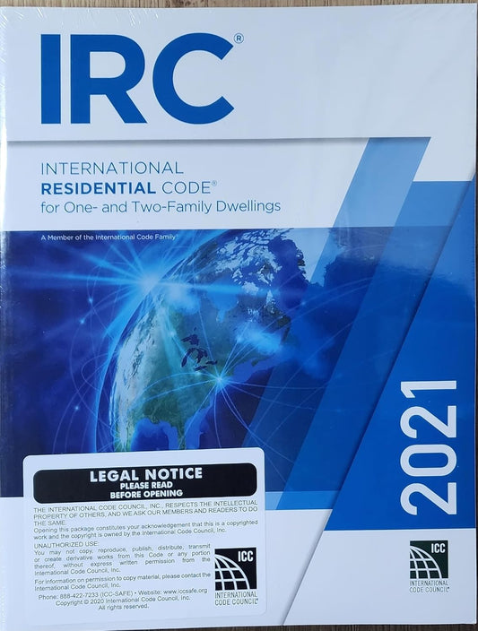 2021 International Residential Code for One-and Two-family Dwellings (A Member of the International Code Family) Includes Residential Requirements - 1st edition Paperback