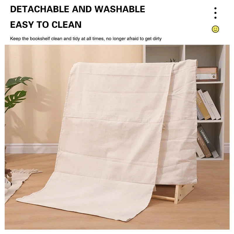 Solid Wood Children Bookshelf Multi-Layer Movable Shelf for Kids Storage Floor Standing Bookshelf Picture Book Rack Bookcase HowardHOME Store