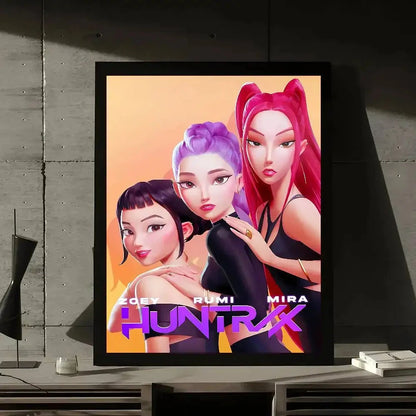 Movie KPop Demon Hunters Poster Gallery Prints Self Adhesive Home Decor Decoration Wall Decals Living Room Sticker Shop1105114049 Store