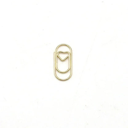 50pcs Mini Love Heart Paper Clips Macaron Color Photo Tickets Holder Binder Clips Notebook Planner Bookmarks Office Supplies Sun4rising Stationery Store