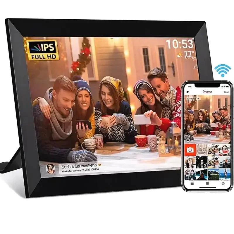 WiFi Memory Picture Frame 10.1 Inch 16GB/32GB Frameo Smart Digital Snap Frame with 1280x800 IPS HD Touch Screen Wall Mountable Zoeydam Official Store