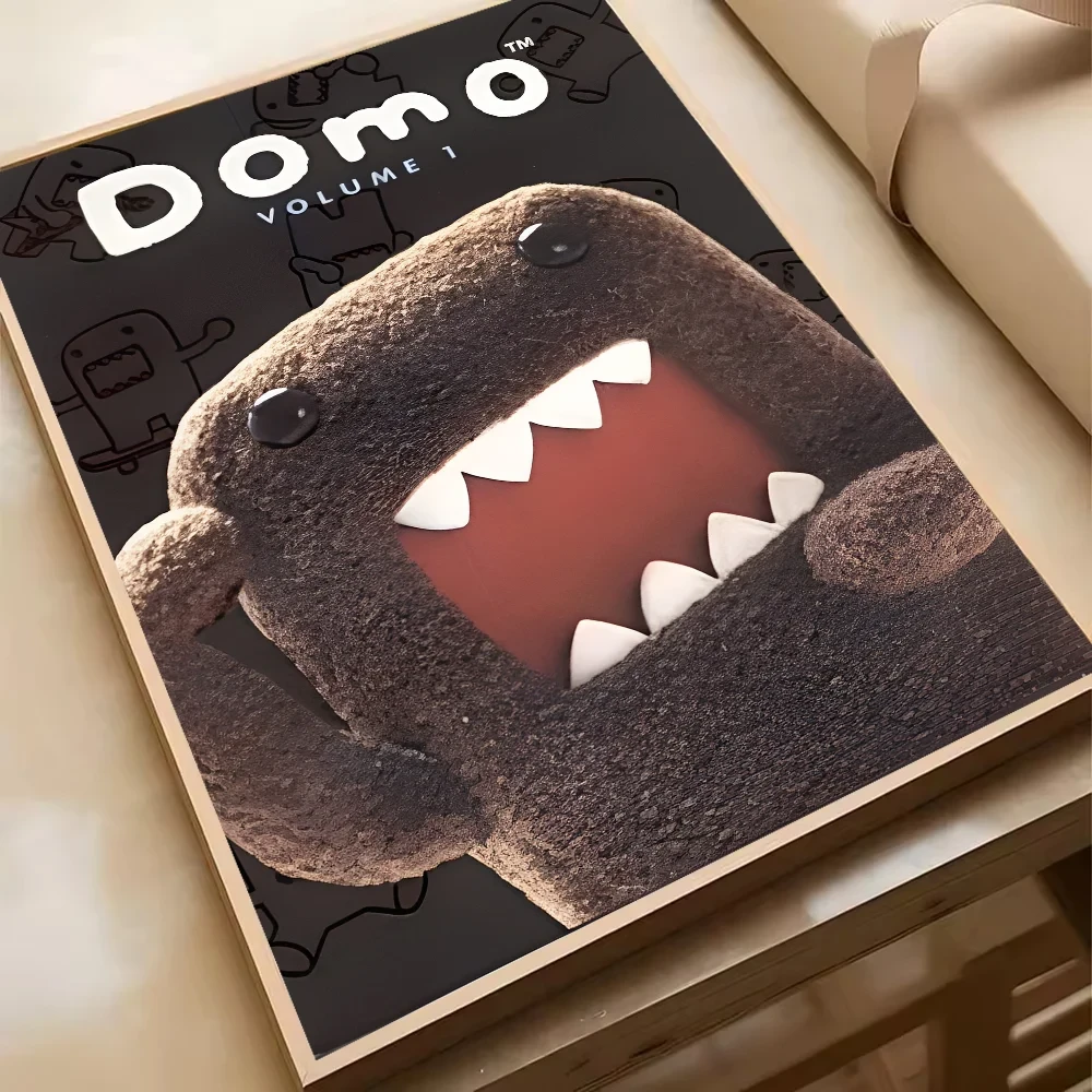 Cute Domo-Kun Classic Movie Poster HD Art Sticky Wall Waterproof Home Living Room Bedroom Bar Aesthetic Decoration YSQ Gift 02 Store