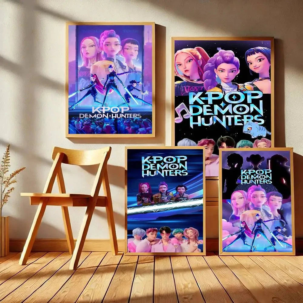 Movie KPop Demon Hunters Anime Posters Sticky HD Quality Poster Wall Art Painting Study Wall Decor Shop1105062162 Store