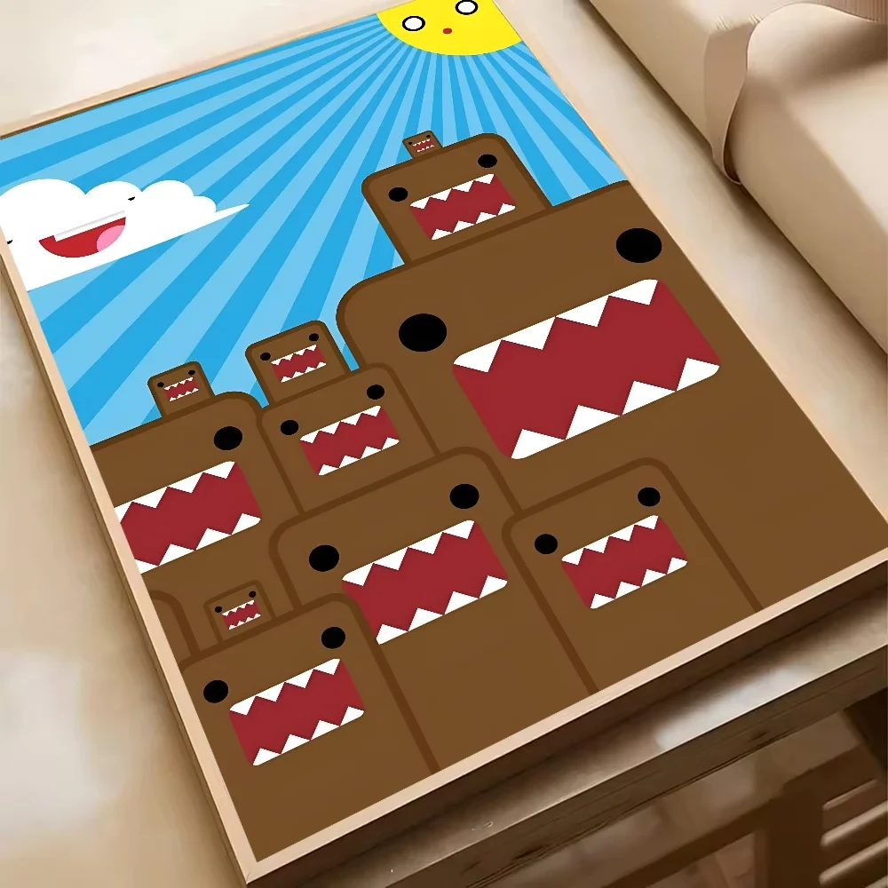Cute Domo-Kun Classic Movie Poster HD Art Sticky Wall Waterproof Home Living Room Bedroom Bar Aesthetic Decoration YSQ Gift 02 Store