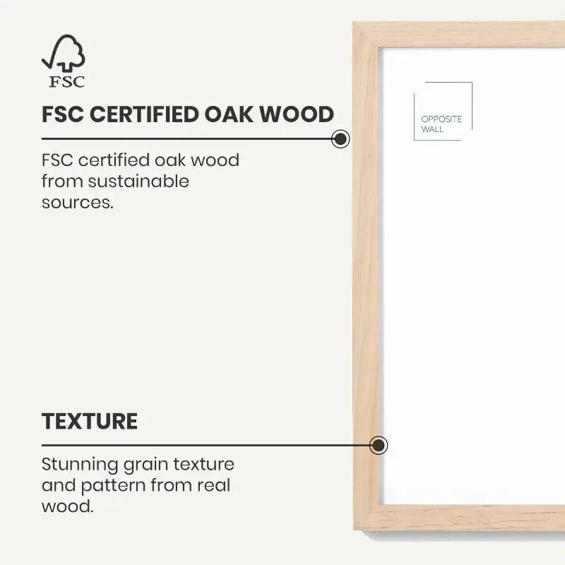 Shatterproof Poster Frame 24x36 Inches, Solid Oak Wood with Safe Display, Ideal for Office Home Decor dsdf588 Store