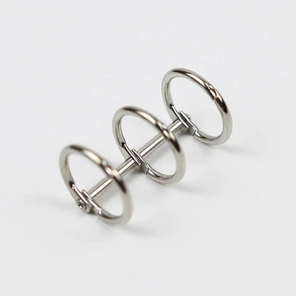3 Rings Loose Leaf Binder Clips DIY Metal Album Scrapbook Photo Album Clips Binder Rings Desk Calendar Circle Office Supplies Hotluck Stationery Store