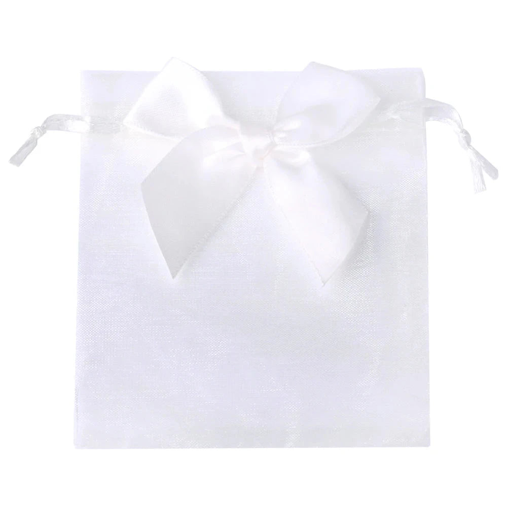 10/20/50pcs/lot New Organza Gift Bag Bowknot Christmas Party Wedding Candy Bags Exquisite Jewelry Packing Drawstring Pouch Organzabag Store Store