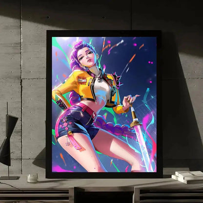 Movie KPop Demon Hunters Poster Gallery Prints Self Adhesive Home Decor Decoration Wall Decals Living Room Sticker Shop1105114049 Store