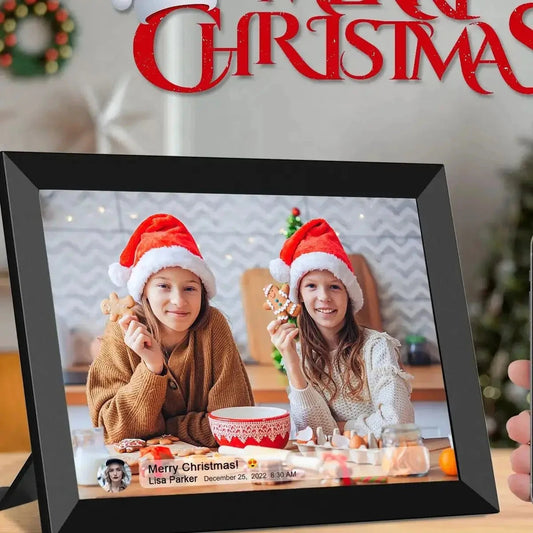 32GB FRAMEO 10.1 Inch Smart WiFi Digital Photo Frame 1280x800 IPS LCD Touch Screen,Best Christmas gift for friends and family Shop1104102786 Store