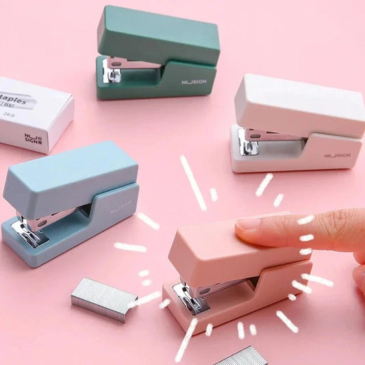 Mini Stapler Set Portable Color Paper Binding Machine Use 24/6 26/6 Staples Fashion Stationery Office Supplies Shop1104007265 Store
