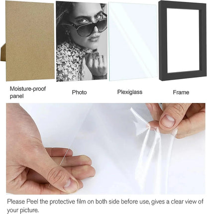 14pcs 4x6 Inch Picture Frames, Wooden Photo Frames without Mat ,Tabletop or Wall Display for Prints, Paintings, Poster penny art Store