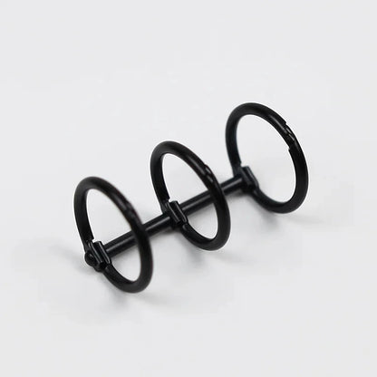 3 Rings Loose Leaf Binder Clips DIY Metal Album Scrapbook Photo Album Clips Binder Rings Desk Calendar Circle Office Supplies Hotluck Stationery Store