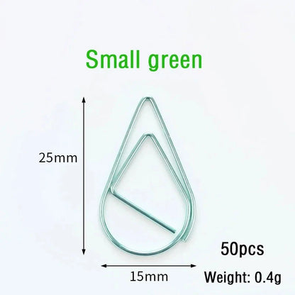 30/50pcs Paper Clip Mini Heart Gold Rose Gold Color Clip Bookmark Binder Office Accessories Paper Binder Clips Patchwork Clip Xianxin Stationery Store