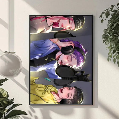 K-KPop D-Demon H-Hunters Sajaboy Poster Art With Prints Home bedroom living room decoration gift Shop1105148117 Store