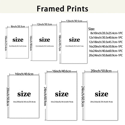 1pc Wooden Framed Canvas Poster - Winter Cardinal Birds & Snow-Covered Tree (Realistic Style, White Snow & Red Berries Iron Art Crafts Factory Store