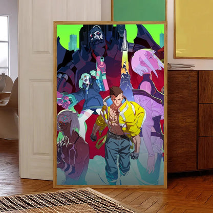 Anime C-Cyberpunk E-Edgerunners Poster Self Adhesive Painting Living Room Office Decoration Bedroom Home Wall Sticker Prints Shop1104823198 Store