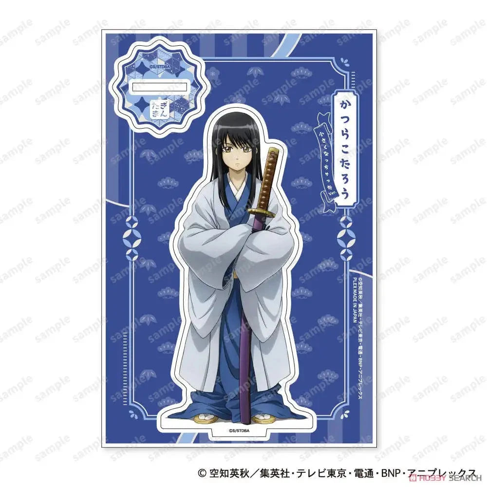 New Japan Anime Gintama Acrylic Stand Model Figure Cosplay Plate Holder Topper Birthday Fans Christmas Desk Decor Plate Gift Time After Time Store