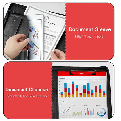 Multifunctional A4 Conference Folder Business Stationery Folder Leather Contract File FoldersTravel Document Folder NEWYES 2024 NeWYeS Official Store