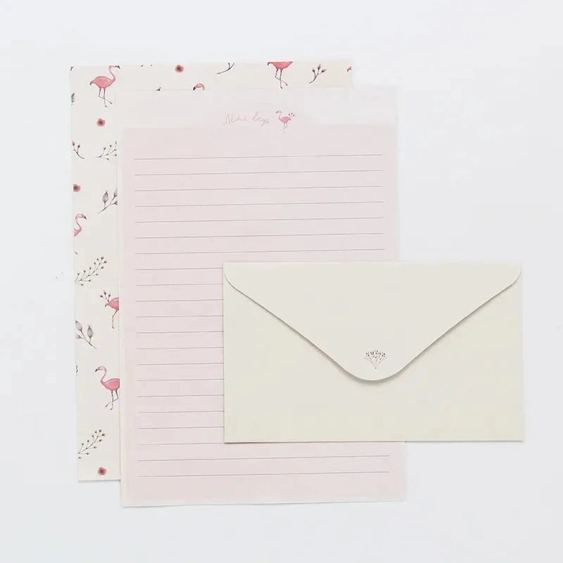 9pcs Cute Envelopes Set Kawaii Letter Pads DIY Postcard Wedding Invitation Card Paper Cover Korean Stationery Office Supplies Sun4rising Stationery Store
