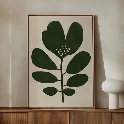 1pc Green Botanical Leaves Interior Art Print Houseplants Nature Indoors Canvas Wall Home Decor Calming Poster Foliage and Plant YOUR COZY HOME Store