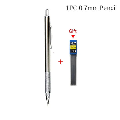 0.3 0.5 0.7 0.9 1.3 2.0mm Mechanical Pencil Set Full Metal Art Drawing Painting Automatic Pencil with Leads Office School Supply MROOFUL Official Store