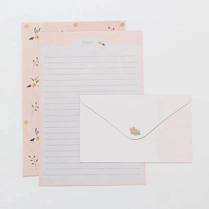 9pcs Cute Envelopes Set Kawaii Letter Pads DIY Postcard Wedding Invitation Card Paper Cover Korean Stationery Office Supplies Sun4rising Stationery Store
