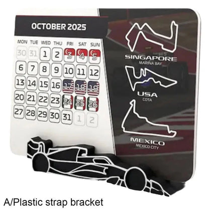 F1 2025 Calendar, Formula 1 Racing Calendar 2025 Desktop Decoration, 2025 Desktop Calendar With F1 Car Stand KITPIPI Home Improvement Store