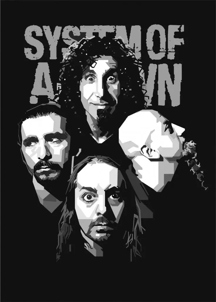 Heavy Metal Band System of A Down Posters Music Album Canvas Painting Wall Art Club Living Room Bedroom Home Office Decor Gift Shop1103333020 Store