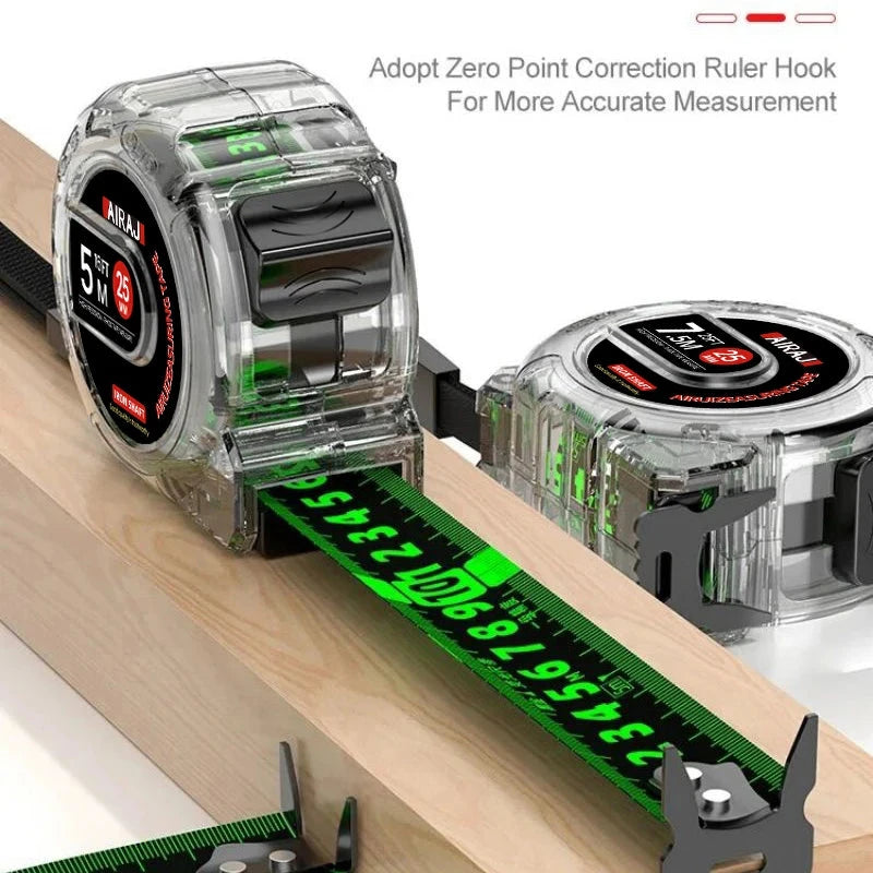 AIRAJ 3-5-7 Meter Fluorescent Tape Measure Precision Thickened  Scale Waterproof And Wear-Resistant Multipurpose Measuring Tool AIRAJ Tool Supply Store Store