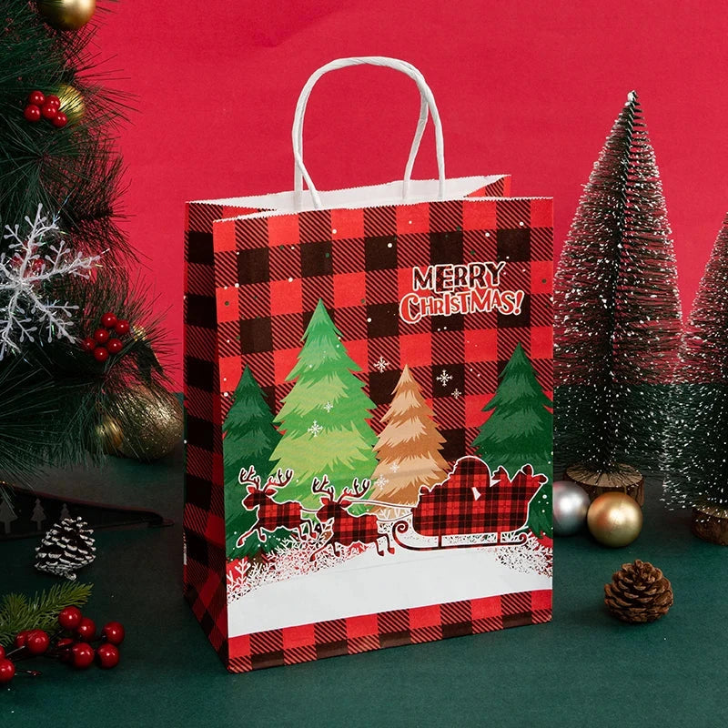 StoBag, Christmas Gift Bags, for kids party supplies, packing candy snack presents, New Year Decor, Reusable non woven, 12/30pcs StoBag Gift Wrap Bag Wholesale Store