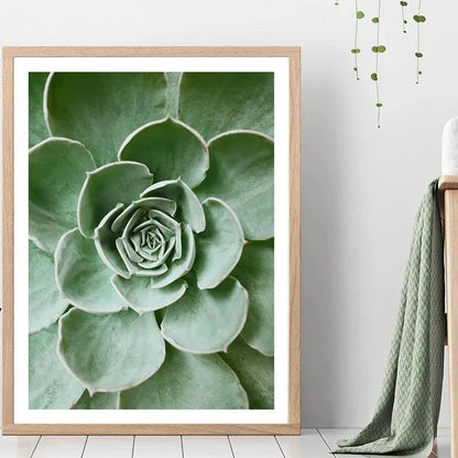 1pc Green Botanical Leaves Interior Art Print Houseplants Nature Indoors Canvas Wall Home Decor Calming Poster Foliage and Plant YOUR COZY HOME Store