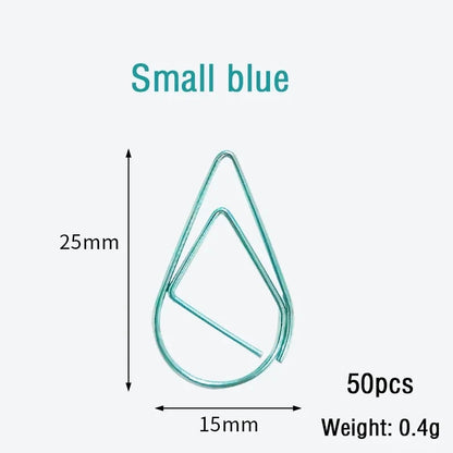 30/50pcs Paper Clip Mini Heart Gold Rose Gold Color Clip Bookmark Binder Office Accessories Paper Binder Clips Patchwork Clip Xianxin Stationery Store