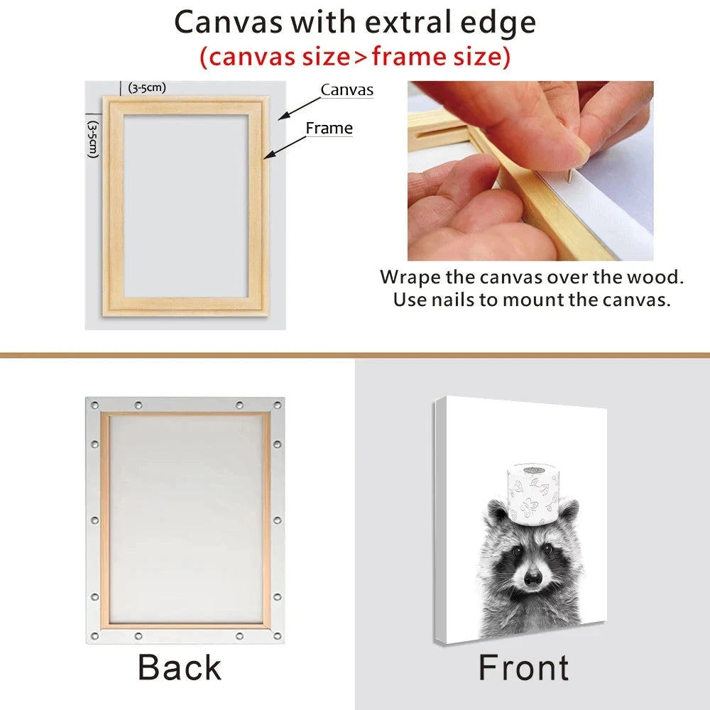 Solid Wood Canvas Picture Frame Kit DIY Stretcher Bars for Canvas Prints Diamond Oil Painting Wooden Wall Art Gallery Home Decor Canvas-Painting-Art-Poster Store