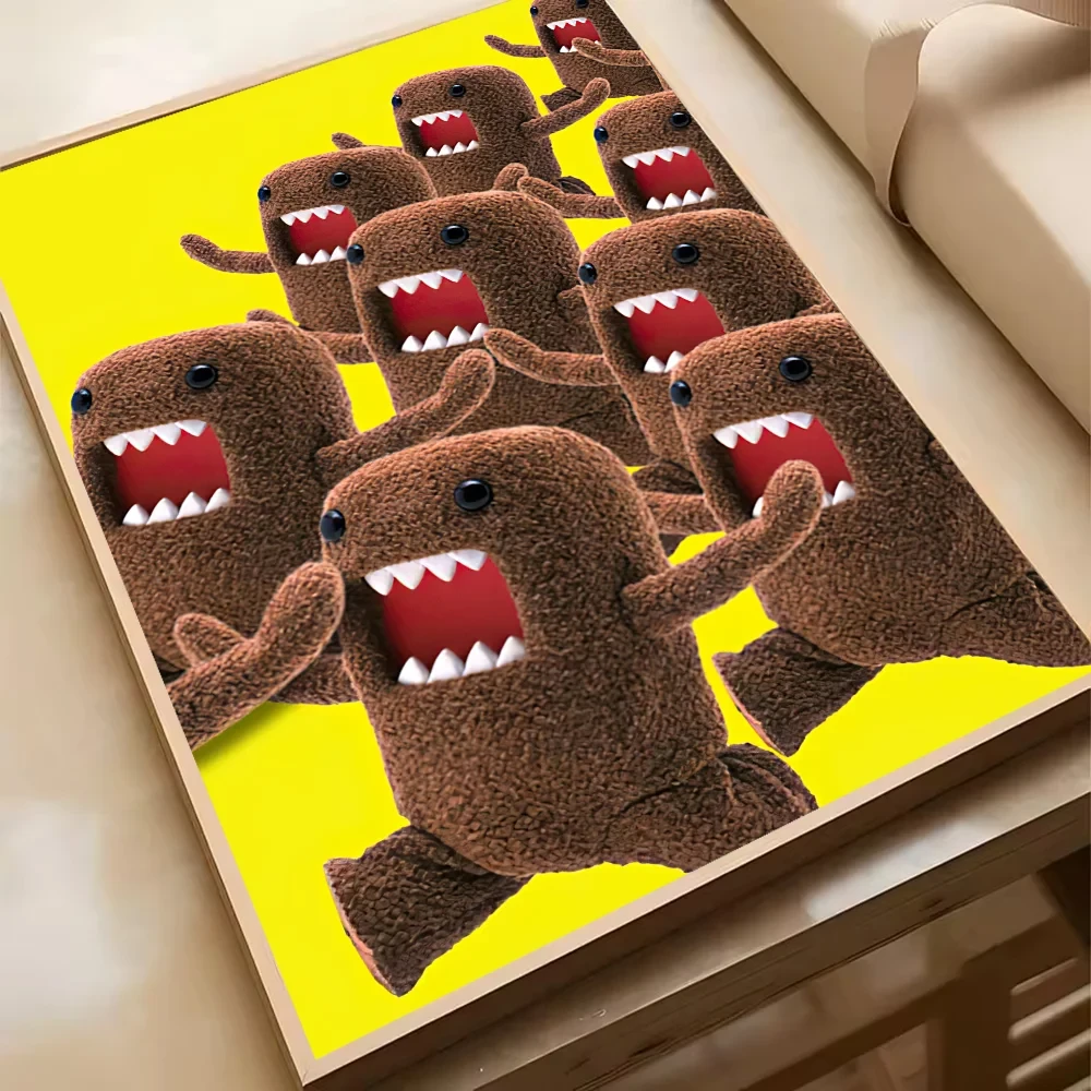 Cute Domo-Kun Classic Movie Poster HD Art Sticky Wall Waterproof Home Living Room Bedroom Bar Aesthetic Decoration YSQ Gift 02 Store