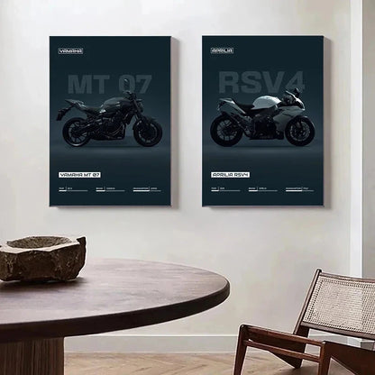 Motorcycle Bike S1000RR/Ducati Streetfighter V4,YZR M1 Art Poster Canvas Painting Wall Prints Picture for Living Room Home Decor High Quality Product And Service Store