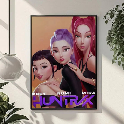 K-KPop D-Demon H-Hunters Sajaboy Poster Art With Prints Home bedroom living room decoration gift Shop1105148117 Store