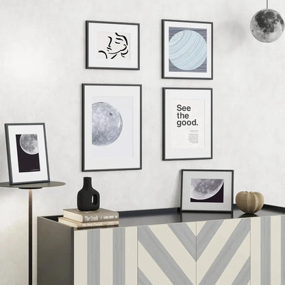 1/3pcs 30x40 50x70cm Picture Frames Aluminum Modern Photo Frame Black With Mat For Wall Art Mounting Canvas Print Home Decor Firstory Store