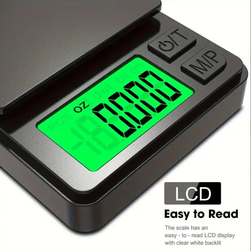 Precision Pocket Scale 1000g X 0.01g - Digital Gram Food Jewelry Ounces/Grains Scale with Backlit LCD - Mini Scale for Travel Shop1103803024 Store