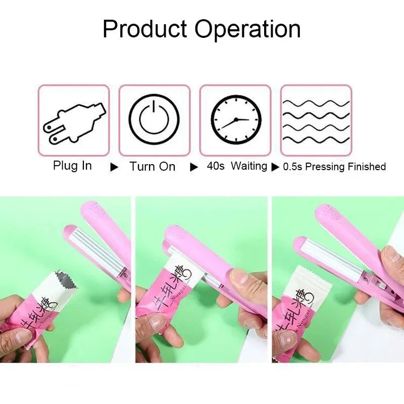 Kitchen Food Saver Sealer Sealing Clip for Snacks Home Small Packing Gadget Food Storage Plastic Bag Sealer Capper 100V-240V Luckima Store