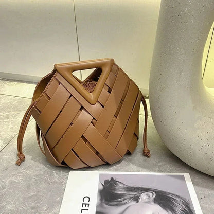 Trendy Vegan Leather Woven Tote Bag for Women Top Handle Purses and Handbags Fashionable Crossbody Shoulder Bag Tote Purses 2025 TIGZUOROIIS Evening Bag Store