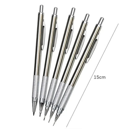 0.3 0.5 0.7 0.9 1.3 2.0mm Mechanical Pencil Set Full Metal Art Drawing Painting Automatic Pencil with Leads Office School Supply MROOFUL Official Store